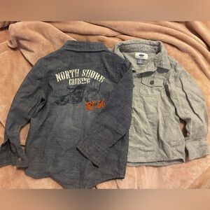 Bundle of two toddler button downs